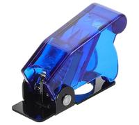 ibasenice Cubierta Protectora para Interruptor Palanca Transparente Azul Tapa Abatible Práctica y Segura para Interruptores Domésticos Protección Ajustada contra Activación Accidental