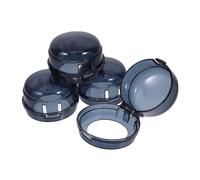 ibasenice Cubiertas De Quemador Para Cocinas A Gas Cubiertas De Seguridad Para Estufas Color Negro 4 Unidades Fácil De Instalar Diseño Para Niños
