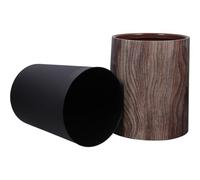 ibasenice Cubo de Basura Capacidad 8l de Imitación de Madera Vintage Material Pp Resistente y Diseño Elegante No Deformable para Cocina y Lavandería