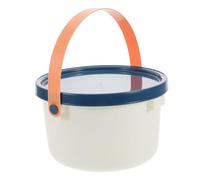 ibasenice Cubo de Plástico con Tapa y Asa para Almacenamiento de Agua para Camping y Doméstico Multifuncional y Duradero Capacidad para Limpieza y Organización