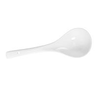ibasenice Cuchara Sopera de Cerámica white Extra Grande, 1 Pieza, para Servir Sopa y Papilla, Resistente y Práctica, Apta para Cocina Profesional y Uso en Casa