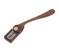 ibasenice Cuchillo para Cortar Pan Europeo Curvo de Acero Inoxidable Mango Ergonómico de Madera, Herramienta para Marcar Masa Madre en Cocina Casera, Incluye Caja de Haya