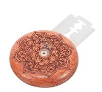 ibasenice Cuchillo para Pan Redondo de Madera de Palo de Rosa 5 Cuchillas de Repuesto, Herramienta para Cortar y Marcar Masa, Rebanador Portátil para Hornear Pan Casero y Baguettes