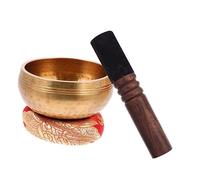 ibasenice Cuenco de Meditación de Yoga Cuenco de Canto de Tibetano para Yoga Meditación y Terapia con Mazo para Prácticas de Relajación Casa o Estudio