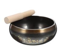 ibasenice Cuenco de Sonido de Cuenco Tibetano de Meditación para Yoga y Meditación Pequeño Mazo Suministros de Decoración Hogar Color Aleatorio