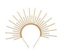 ibasenice de Diosa: Tocado real enjoyado para mujer - Tiara de reina impactante - Tocado con forma de sol y pinchos para disfraz de cosplay renacentista femenino