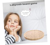 ibasenice de Madera Redondo para Tablero Educativo de Equilibrio Manual Juguete de Desarrollo Cognitivo y Pensamiento con Movimiento de Actividad Didáctica Infantil