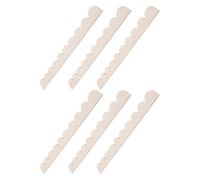 ibasenice de Moldura Madera Festoneada sin Terminar Diseño 6 Piezas para para Artística de Puertas y Estantes en Hogar