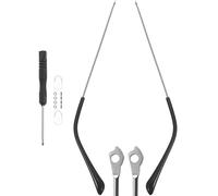 ibasenice de repuesto para de gafas, 1 par de de gafas de repuesto de aleación universal para (plata)