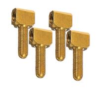 ibasenice de Tornillo de Violonchelo Dorado de Metal, Alta Resistencia y Fácil Instalación 4 Piezas para Reparación de Vara de Violonchelo en Instrumentos Musicales