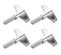ibasenice de Tornillos de Metal para Soporte de de Batería 4 Piezas Resistentes a Presión, Fáciles de Instalar y Quitar, Color Plata para Kits de Batería y Drum Pad