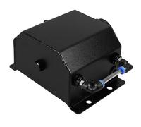 ibasenice Depósito de Recuperación de Aceite de 1L Cuadrado de Aluminio Separador de Aceite y Aire para Automóviles Ventilado Accesorio para Extracción y Captura de Petróleo