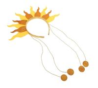 ibasenice Diadema de Llama Brillante con Cuentas para Mujeres y Niñas Accesorio de Pelo Festival y Fiesta Tocado Fuego para Carnaval Halloween y Cumpleaños Complemento Versátil para