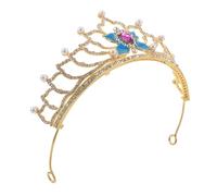 ibasenice Diadema de Realeza para Mujer para Boda y Fiesta, Tocado Real Diseño Ligero y Cómodo, Accesorio para Dama de Honor y Eventos Formales, Joyas Cabello para Celebraciones