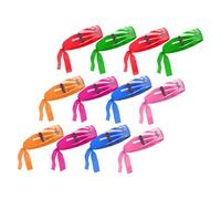ibasenice Diadema Deportiva de Karate Reutilizable Estilo Ninja para Niños y Estudiantes, Accesorio Deportivo Samurái, Venda Decorativa Multicolor 12 Piezas (6 Colores