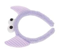 ibasenice Diadema Elegante de Felpa Púrpura para Mujeres y Niñas, Práctica y Cómoda para Maquillaje y Cuidado Facial, para Mantener el Cabello Alejado del Rostro