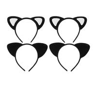 ibasenice Diadema Orejas de Gato, 4 Piezas, Ligera y Cómoda, Hecha de Plástico y Felpa, Adecuado para Carnaval y Disfraces Creativos