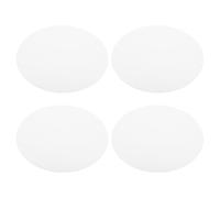 ibasenice Difusor Acrílico Redondo para Lámpara de Techo Blanco 4piezas Alta Transmisión de Luz y Distribución Uniforme Adecuado para Decoración de Interiores