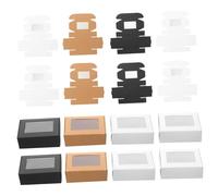ibasenice Diseño Elegante con Ventana Transparente para Envolver Jabón 30 Cajas de Papel y Superficie Suave Fáciles de Usar para Regalos y Fiestas