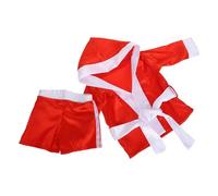 ibasenice Disfraz de Boxeo para Recién Nacido en Material Sintético Rojo, Ajustable y Versátil para Sesiones de Fotos de Bebés y Celebración de Full Month