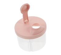 ibasenice Dispensador De Leche En Polvo Reutilizable Con 4 Compartimentos Contenedor De Fórmula Ideal Para Viajes y Picnics Almacenamiento Práctico y Portátil