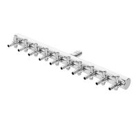 ibasenice Distribuidor de Aire para Acuario de Acero Inoxidable Control de Flujo y Palanca Ajustable, Conector para Manguera de 8 a 4 Mm, Adecuado para Oxigenador de Peces