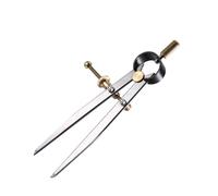 ibasenice Divisor de Cuero Giratorio para Manualidades, Regla de Trazado de 125 Mm, Herramienta Ajustable para Costura Artesanal, Brújula de Ala para Marcación en Cuero y Muebles