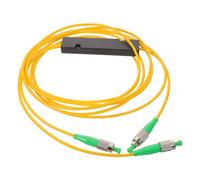 ibasenice Divisor Óptico de Fibra 1x2 para Red Ftth, Diseño Antiinterferencias con Construcción Fiable de Plástico y Aleación para Uso Doméstico