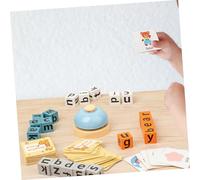 ibasenice Educativo de con Tarjetas de Palabras para Aprendizaje de Ortografía Inglés Desarrollo Cognitivo y Habilidades de Memorización para Interacción Familiar y Enseñanza Básica del