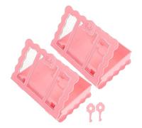 ibasenice Elegantes Cajas de Almacenamiento Decorativas 2 Unidades Caja de Libros Esmaltada con Forma de Piano para Exhibir Juguetes de Niños Y Niñas Oficina