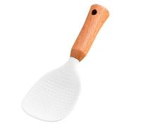 ibasenice Espátula de Silicona para Cocina Diseño Multiusos y Agujero para Colgar, Cuchara de Arroz Doméstica Resistente al Calor y Antiadherente