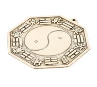 ibasenice Espejo de Tai Chi de Latón Dorado Acabado Fino, Adorno Decorativo para Feng Shui y Props para Exorcismo, Fácil Cuidado y Apariencia Hermosa