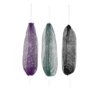 ibasenice Esponjas de Baño Africanas Exfoliantes 3 Unidades Verde Oscuro Negro Violeta, Paño Elástico para Ducha Corporal y Espalda, Toalla Exfoliante para Piel Suave en Sauna y Gimnasio