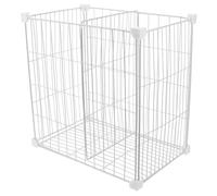 ibasenice Estante Cestas Organizadoras para Congelador, Divisor Interno y Almacenamiento Inferior, Organizador para Congeladores Verticales y Horizontales, para Mantener Orden en Nevera