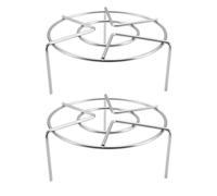 ibasenice Estantes para Cocina de Acero Inoxidable 2piezas Rejilla Vaporera Multifuncional Segura y Resistente para Uso Doméstico y Restaurante