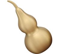 ibasenice Estatua de Calabaza China de Latón Dorado Diseño Realista, Decoración Artesanal Delicada para Hogar y Oficina, Adorno Especial y Único