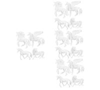 ibasenice Estatuillas De Unicornio Para Pintar De Mini De Unicornio Para Manualidades Infantiles Material Diy Para Decoración Y Graffiti Para Niñas Y Fiestas De 4 Piezas X 4