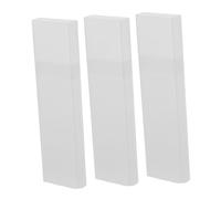 ibasenice Estuche de Plástico Blanco Caja Portátil de 3 Piezas para Raspadores de Lengua Almacenamiento Conveniente y Lavable Adecuado para Viaje y Transporte en Bolso o Bolsillo