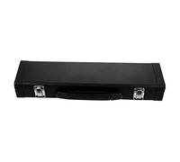 ibasenice Estuche Negro para Flauta de Cuero Pu Hebilla, Caja de Almacenamiento Semirrígida Asa para Protección y Transporte Seguro