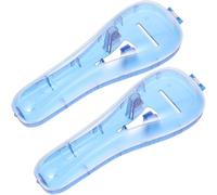ibasenice Estuche para Afeitadora de Viaje 2piezas de PC Ligero y Fácil de Limpiar para Guardar Maquinillas de Afeitar Manuales en Color Azul