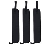 ibasenice Estuche para baquetas de 3 piezas: Estuche ligero y portátil para baquetas de caja, tom y bombo - Bolsa de transporte para mazos de percusión - Capacidad para 4 pares para bateristas en