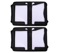 ibasenice Estuche para CD para Organizar y Almacenar Discos de PU Negro Capacidad para 128 Discos, Diseño Elegante y Protector Pack de 2 Unidades en Viajes o Casa