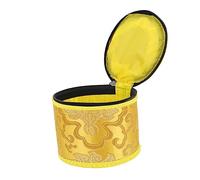 ibasenice Estuche para Cuenco Tibetano de Meditación, Bolsa de Algodón Bordado Hecho a Mano y Cierre de Cremallera, para Meditación Budista Color Aleatorio