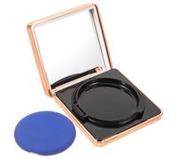 ibasenice Estuche Vacío con Espejo y Esponja Fácil de Abrir y Cerrar Plástico Blanco para Base de Maquillaje Adecuado para Uso al Aire Libre y DIY