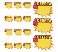 ibasenice Etiquetas de Precios Grandes de Papel para Tienda Minorista 200 Unidades, Alta Visibilidad y Diseño para Atraer Atención en Exhibiciones