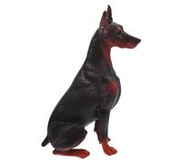 ibasenice Figura De Perro Doberman Realista para Niños, Modelo Pequeño De Plástico, Decoración Educativa Simulada, Juguete Didáctico para Dormitorio Infantil,