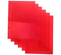 ibasenice Filtros de Luz de Gel PVC Transparentes para Fotografía y Estudio, 6 Láminas de Colores, Película Difusora para Corrección de Color, Uso Artístico y Educativo, Diseño Multicolor