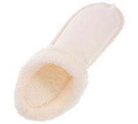 ibasenice Forro para Zapatos Agujeros Engrosado y Desmontable, Funda Interior de Felpa Cálida para Zuecos, Color Beige Crema, Talla 39-40, Forro de Algodón Suave para Invierno y Otoño