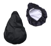 ibasenice Funda Lluvia Sillín de Poliéster Bicicleta de 2 Piezas para Cordón Elástico Resistente y Protección contra Polvo para Hombres Mujeres