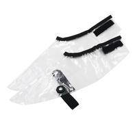 ibasenice Funda para Zapatos de Peluquería Transparente, y Resistente al Cabello Roto, Talla Grande Invisible, 2 Piezas, Protección Antideslizante para Estilistas y Uso en Salón de Corte